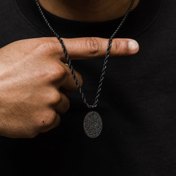 Collier Ovale Ayat Al Kursi | Homme