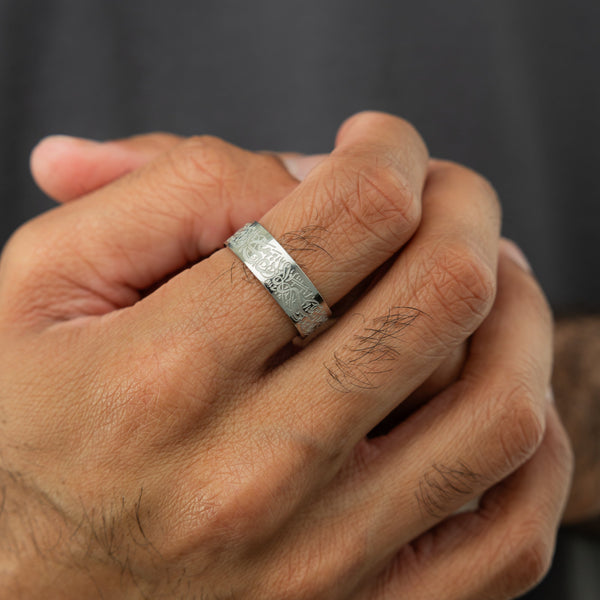 Bague "Avec l'adversité vient la facilité" | Homme